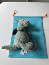 New Jellycat Bashful Dragon With Tags And Bag
