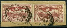 Oberschlesien, Kattowitz-Leobsch&uuml;tz Z 842, 2 Abschl. auf Briefst&uuml;ck (R1200)