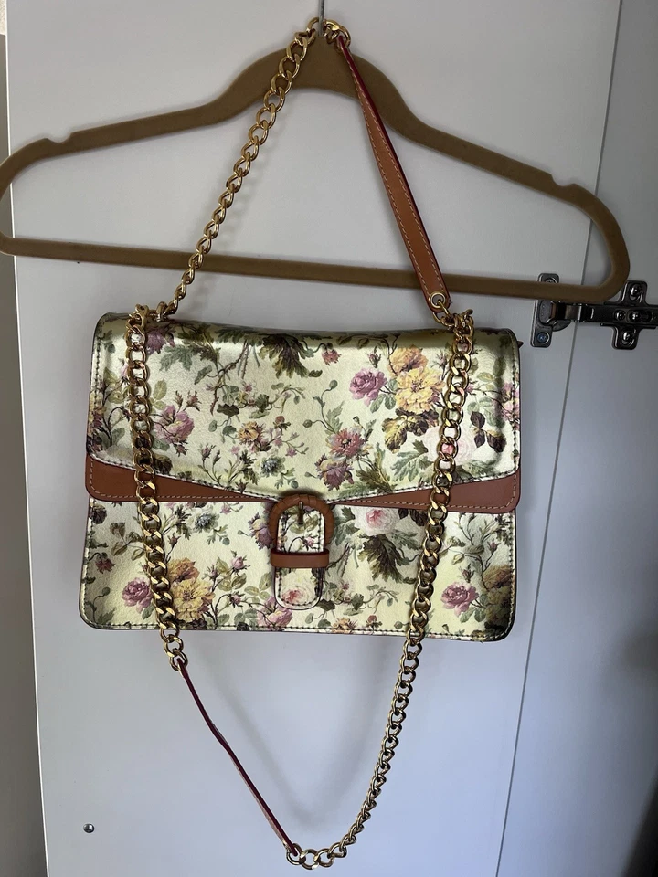 Bolso de mano de lujo de cuero italiano Cavalcanti. Excelente Estado Hecho en Italia Foto 4 de 4