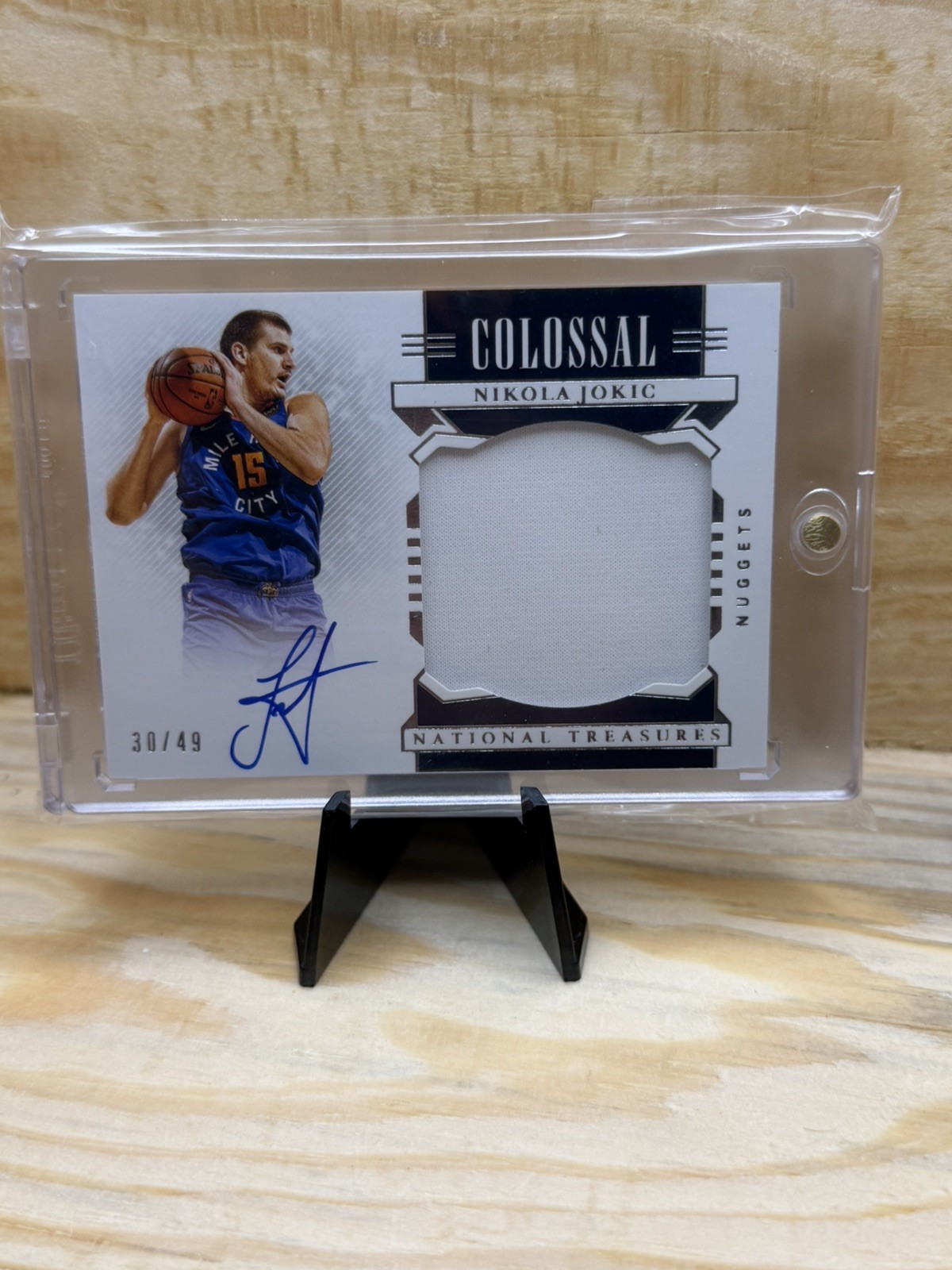 2019-20 National Treasures Nikola Jokic ON CARD Patch Auto /49