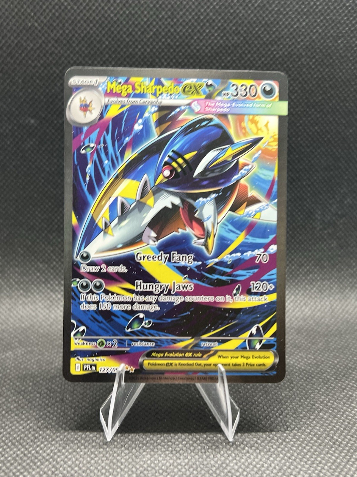 Mega Sharpedo Ex #127 Pokemon Phantasmal Flames