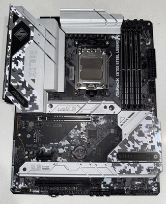 ASRock X670E Steel Legend AM5 Motherboard AMD AM5 ATX DDR5 White