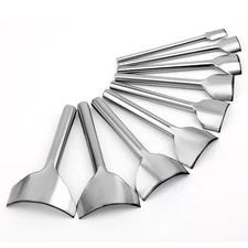 9 Sizes Leather Punch Tool, Half-Round Punch, Leather Corner Punch, Strap Cutter