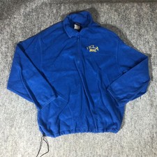 UCLA Bruins Sweater Mens XL Blue Quarter Zip Pullover fleece Pockets