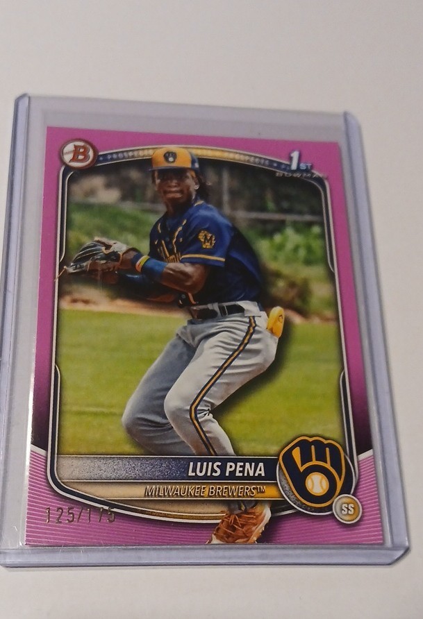 2025 Bowman - Prospects Luis Pena #BP-38 Pink /175 (RC)