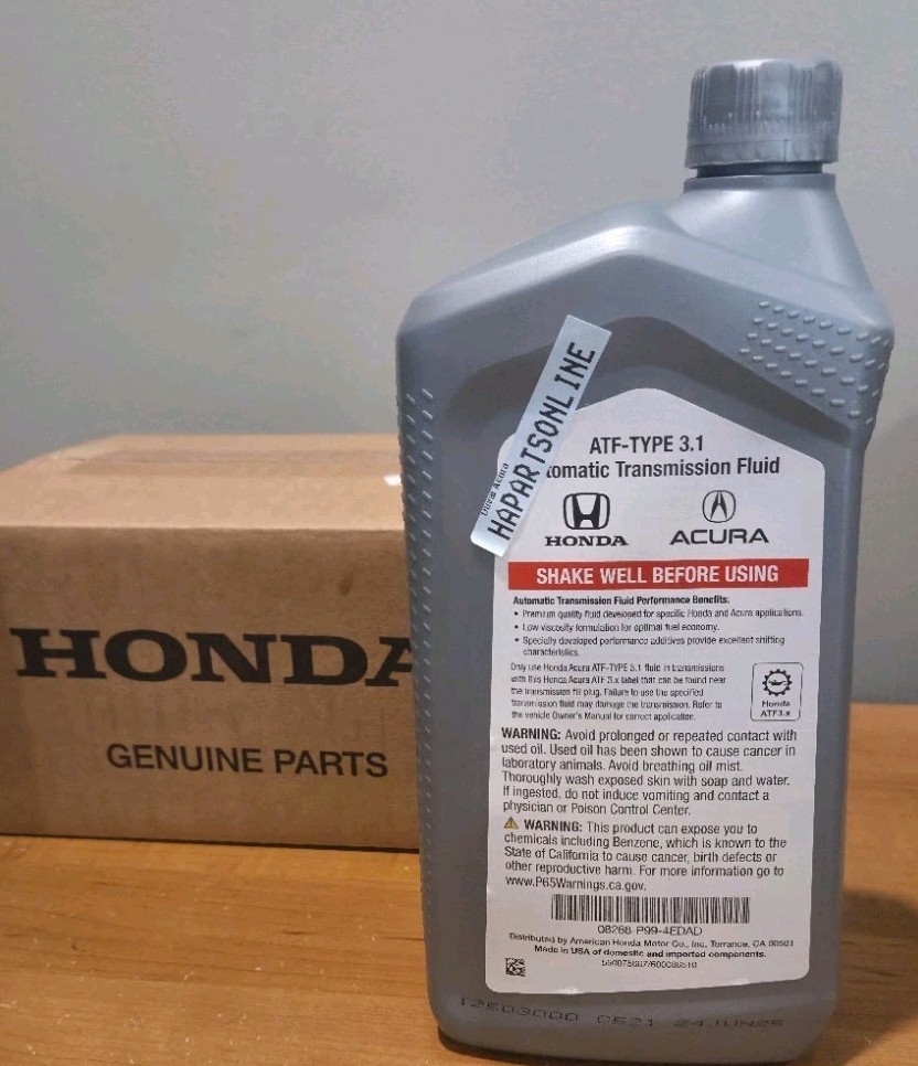 4x QUARTS ACURA Genuine ATF Type 3.1 9SPD Transmission NEW SEALED