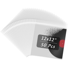 LP Outer Record Protector Sleeves, 12.75 x 12.75 Inches