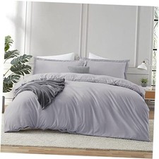 Grey Lavender Duvet Cover Size - 3 Queen 27 - Grey Lavender No Comforter 