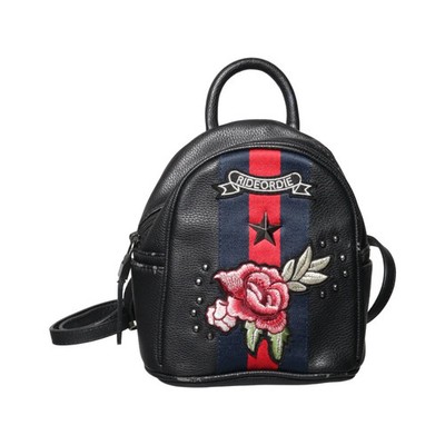 Carpisa, Rucksack, Unisex (Erwachsene), Schwarz/Mehrfarbig, Blumen, 16, 7 #G9x