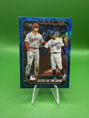 2024 Topps Series 1  Checklist Shohei Ohtani, Mookie Betts #138 Blue /999 Dogers