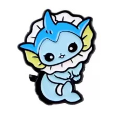 BUY 1 GET 1 FREE*- Pokémon Blue Vaporeon Anime Cute Cartoon 90s Enamel Pin Gift
