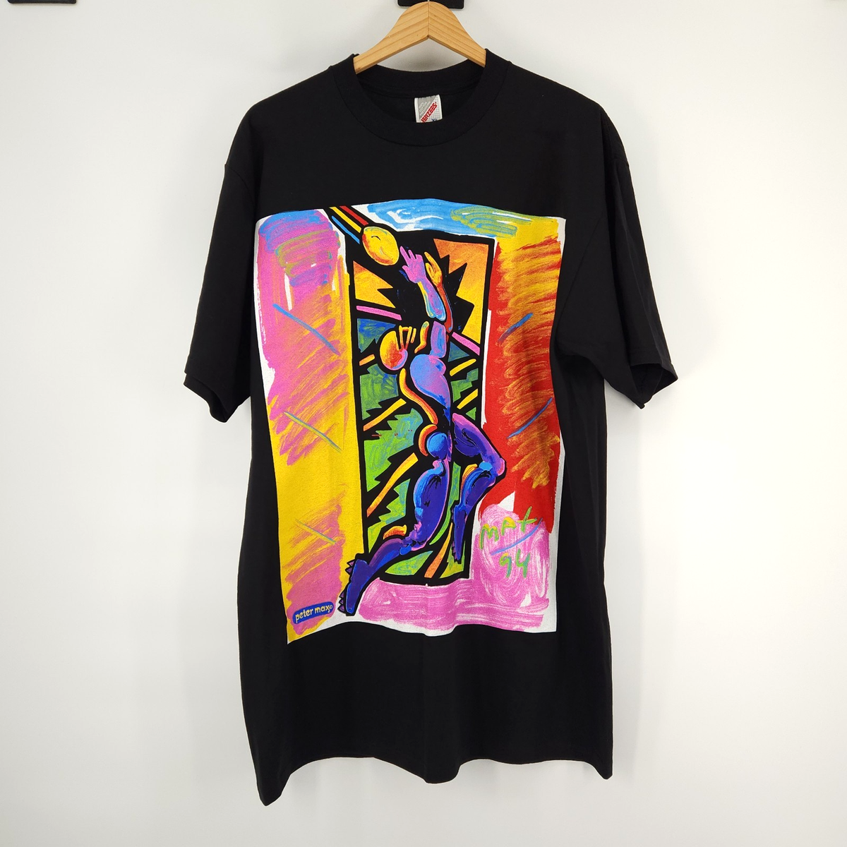 Vintage Peter Max Super Bowl XXVIII T-Shirt Men Size XL Made in 