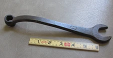 Antique Ford Script OEM Model T, M Offset Combination Wrench with Factory Curve