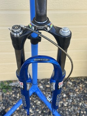 RockShox SID World Cup Fork 100mm BlackBox Carbon Crown Remote