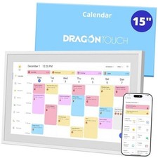 15.6" Digital Calendar Chore Chart 1080P Full HD Interactive 15.6 inch White