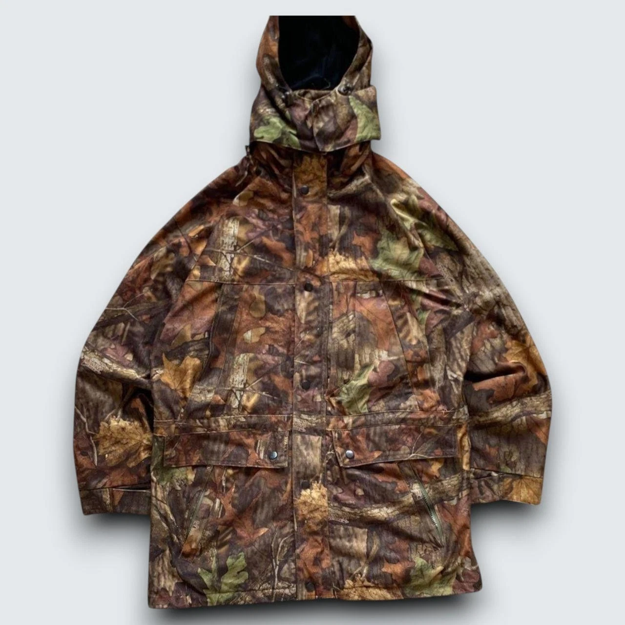 00s Realtree Hooded Coat Jacket Camo M