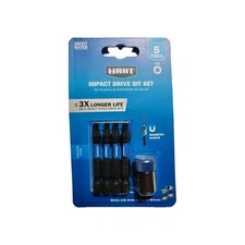 Hart 5pc Impact Driver Bit Set T25 Magnetic