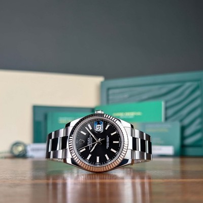 Complete Set 2022 Black Dial Rolex Datejust 41 126334