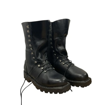 Österreichisches Bundesheer ''halb gefüttert'' Vollleder Stiefel Punk Goth Kampfstiefel Typ 2