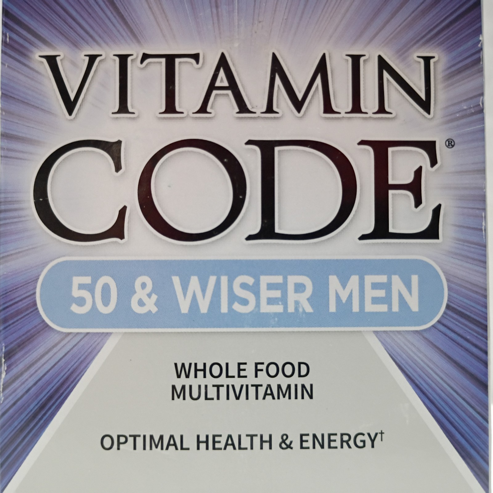 Garden of Life Vitamin Code 50 & Wiser Men 240 Veg Caps Exp 05/2026