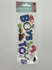 EK Success Jolee's Boutique Dimensional Stickers Boys & Toys 5 Pcs