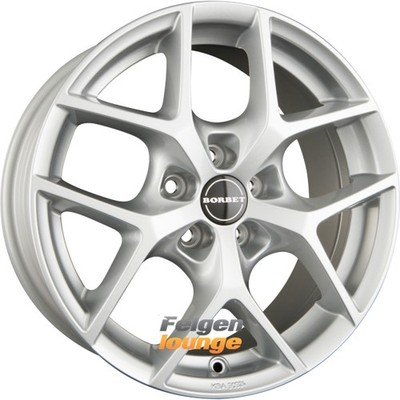 4x BORBET Y Crystal Silver 7x17 ET45 5x100 Alufelgen 17 Zoll