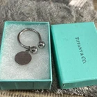 Vintage Tiffany & Co. Sterling Silver Circle Tag Key Ring