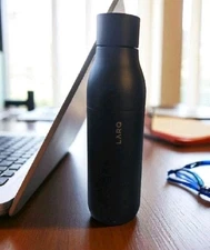 LARQ PureVis Water Bottle Self Cleaning UV Purification Obsidian Black 
