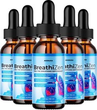(5 Pack) BreathiZen Liquid Drops – Breathi Zen Extra Strength Natural Blend