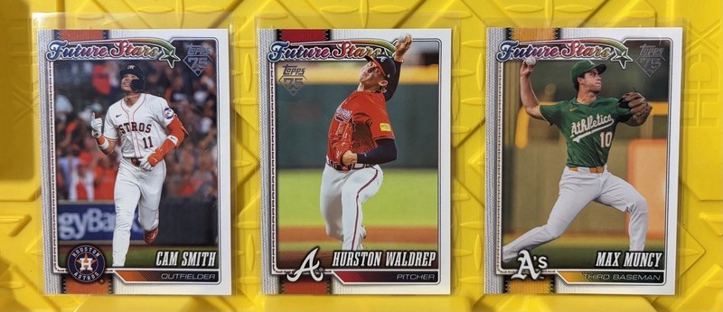 2025 Topps Future Stars Baseball Card Lot Cam Smith Hurston Waldrep Max Muncy