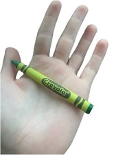 Rare Green Verde Vert Original Crapola Wax Mint Crayon