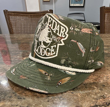 Vintage Big Cedar Lodge Fishing Lure Hat