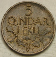 ALBANIA 5 Leku 1926 R - Bronze - XF/aUNC - 287 *