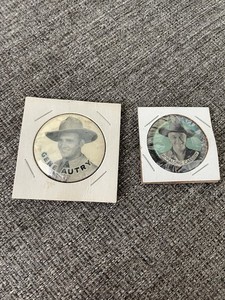 Gene Autry and HopAlong Cassidy Pins Pinback Button Cowboy Western