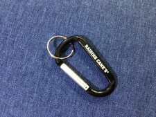 Raising Cane's Chicken Fingers Promotional Black Carabiner Keychain NEW