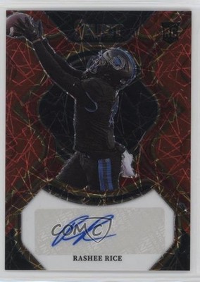 2023 Panini Select Draft Picks Red Lazer Prizm 4/5 Rashee Rice Auto RC 1d3a