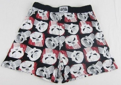 Mens Marvel Superhero The Punisher Red Black Logo Boxers Underwear Size S M