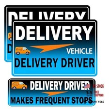 Flex Delivery Driver Car Magnet - 3PCS Frequent Stops Removable Set - Blue222