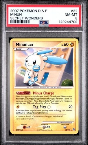 Minun graded PSA 8 for sale on eBay