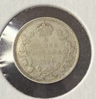 1920 Canada 5 Cents 0.8000 Silver ASW 0.03 Oz Coin Free Shipping