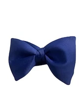 Black Oversized Butterfly Bow Tie, Pre-tied bow tie,Formal Tuxedo Bow Navy Blue