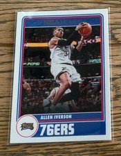 2023-24 Panini NBA Hoops Allen Iverson Tribute Card #296 Philadelphia 76ers HOF