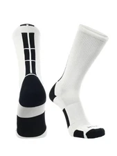TCK Multisport Baseline 3.0 Crew Socks WHITE | BLACK LG