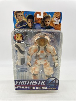 NEW FANTASTIC FOUR 4 ASTRONAUT BEN GRIMM THE THING FACE CHANGING FIGURE! Sealed!