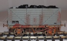 SKYTREX  SMR10 CONVERTED TO O GAUGE BR 8 PLANK MINERAL WAGON WEATHERED