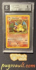 Charizard Base Set Unlimited Italian Holo Bgs 5