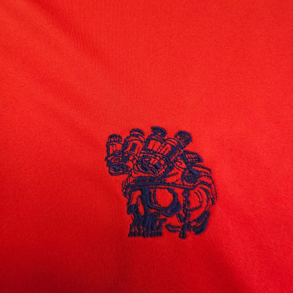 Savage Tacticians Polo Shirt Men's Red Skull Logo Short Sleeve XL Performance - Image 2 of 4