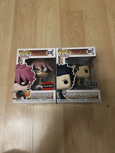 Fairy Tail Funko Pop #839, 1051 Animation Set Of Two Total