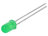 5X TLHG6420 Led 5Mm GrüN 6,3-20Mcd 25° 20Ma 2,1-2,4V Front: GewöLbt Vishay