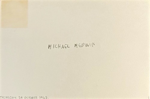 MICHAEL MEDWIN Autograph SIGNED 4x6 CARD NEVER SAY NEVER AGAIN SCROOGE VERZI - Picture 2 of 3